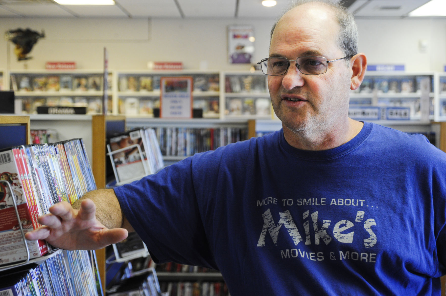 Mike Clark owns Mike's Movies